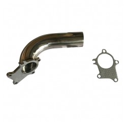 2.5" T3 T4 Universal Turbo Exhaust Downpipe 90 Degree Stainless Steel Exhaust