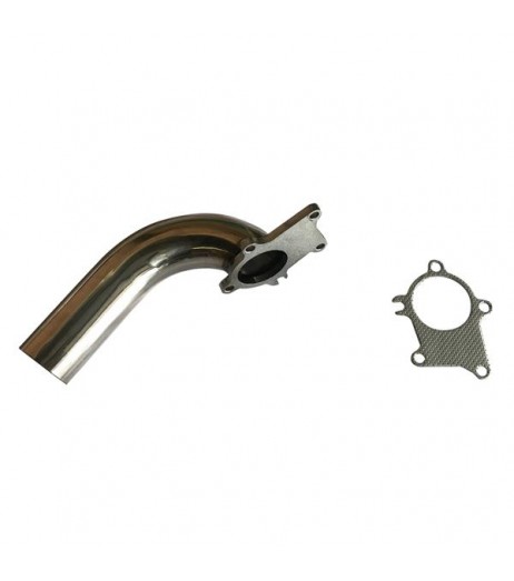 2.5" T3 T4 Universal Turbo Exhaust Downpipe 90 Degree Stainless Steel Exhaust