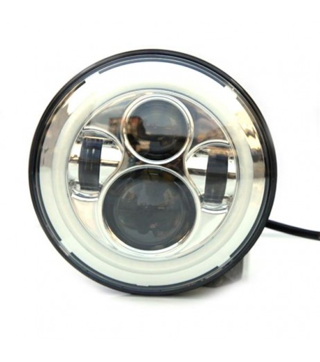 7" 45W 6500K White Light IP67 Waterproof LED Headlight with Built-in Drive for Vehicles