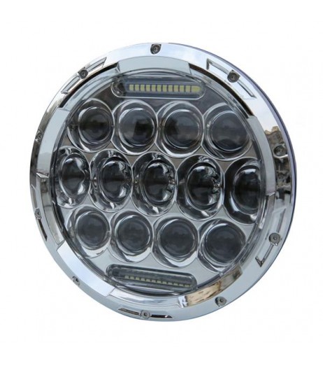 7" 75W 6500K White Light IP67 Waterproof LED Headlight + 2pcs 4.5" 30W 6-LED Fog Lamps Kit for Vehic