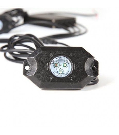 8pcs IP68 Waterproof Bluetooth RGB LED Rock Lights Black